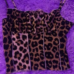 leopard print tank💗